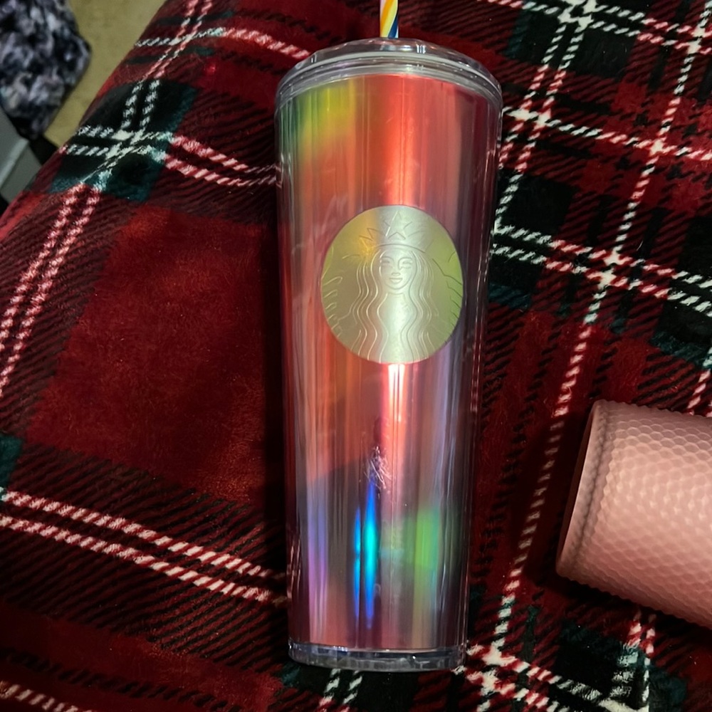 Starbucks Rainbow Tumbler Cup. NWT! Irridescent